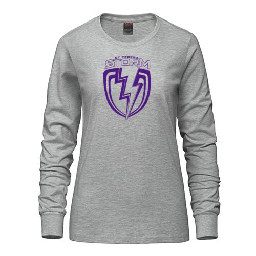Long Sleeve Crew Neck Tee - Ladies Thumbnail